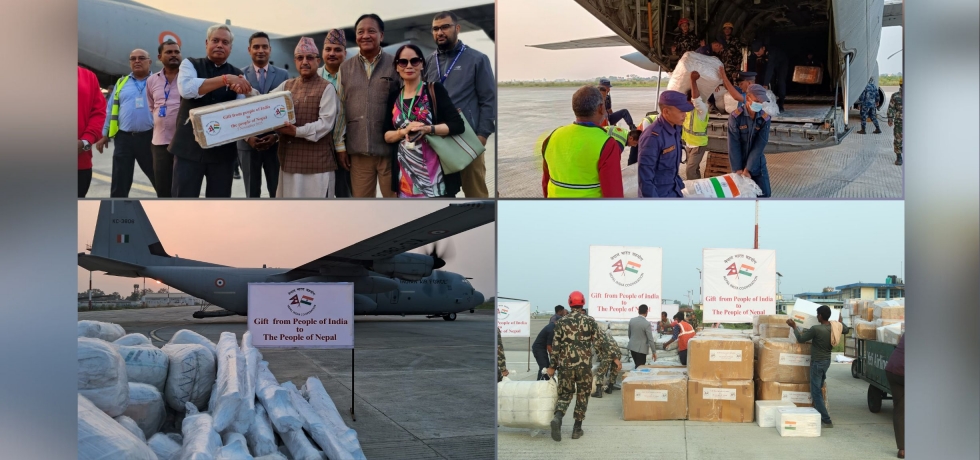 Handing over of Earthquake Relief Materials to the Government of Nepal (5 Nov 2023)